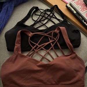 2 Lululemon Free to Be sports bras size 10 - less than perfect but good deal!